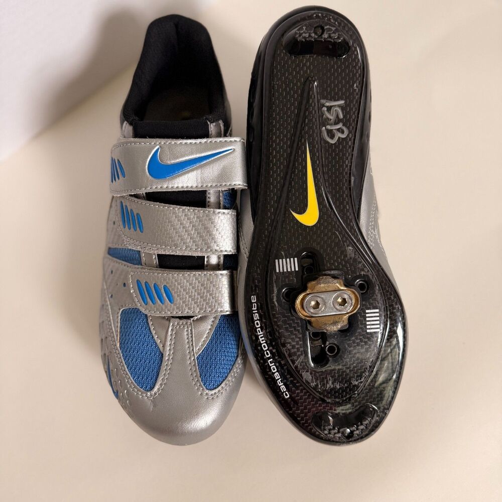 Nike Altea II Women's Cycling Shoes Size US 8  EUR 39 Chrome & Lake Blue - Picture 8 of 11